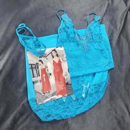 Scarlet Symphony Nightdress - Nightgowns - ComfyBliss