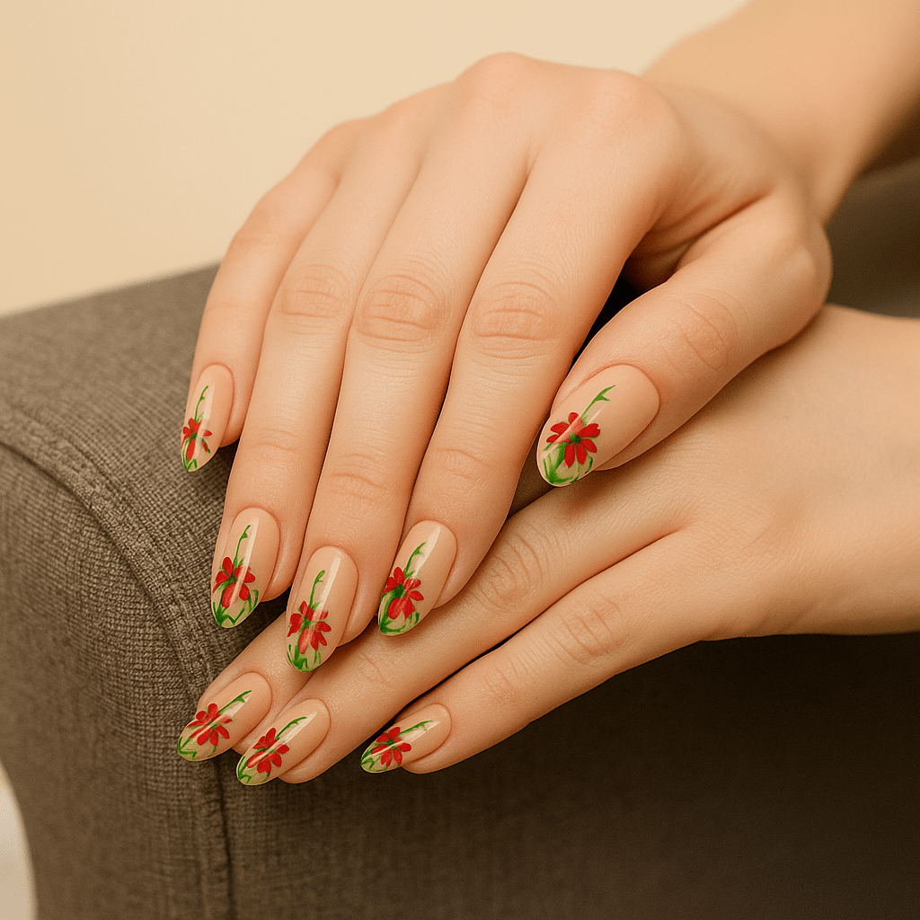 Scarlet Vine – Press - On Nail Set - Accessories - ComfyBliss