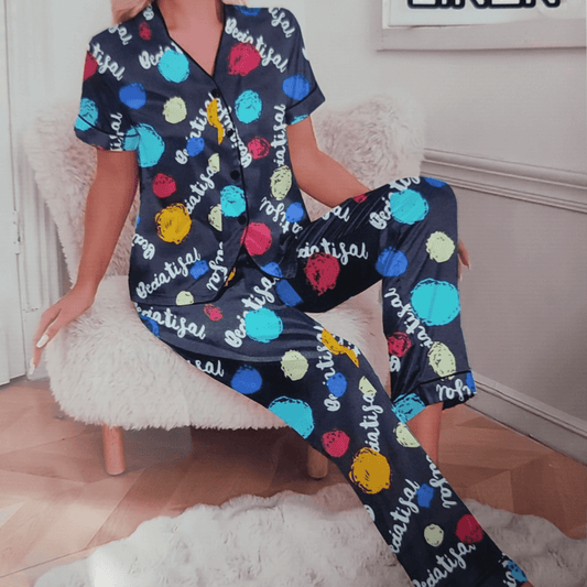 Soft Linen Night Suit - Nighties - ComfyBliss