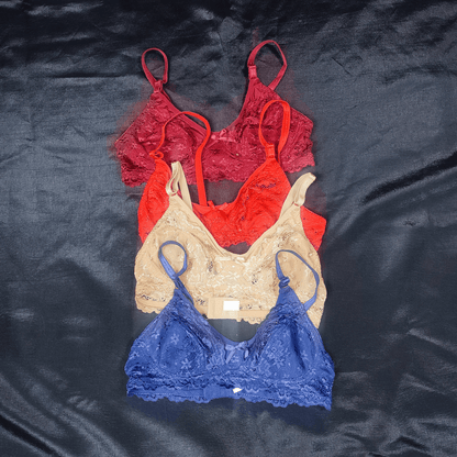 Soft Net Lace Bra (Infernal Crimson) - Bra - ComfyBliss