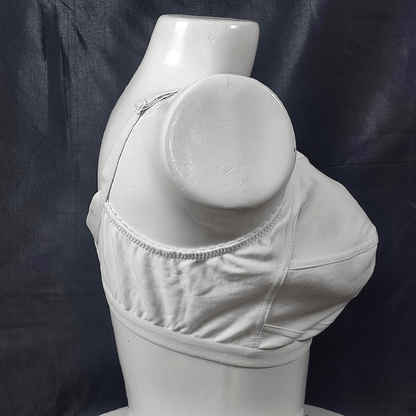 SoftEase Hosiery Bra (White Desire) - Bra - ComfyBliss