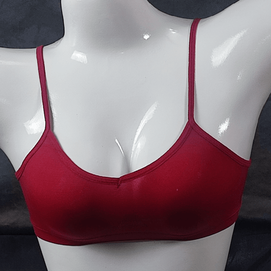 SoftFlex PreTeen Bra (Maroon Desire) - teens - ComfyBliss