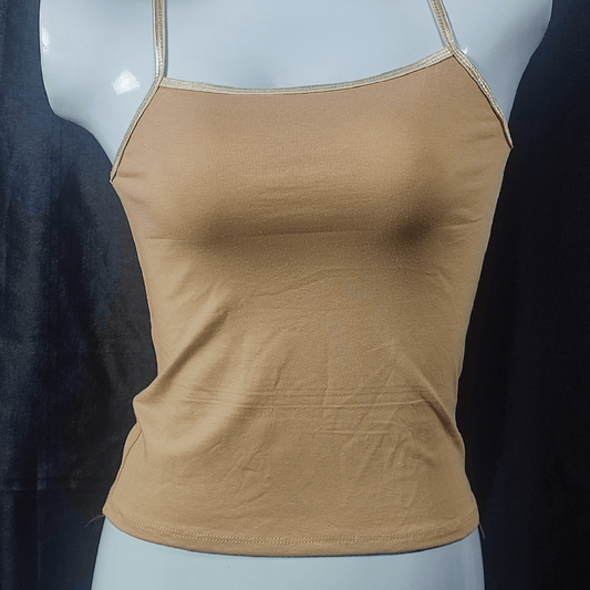 SoftGlow Seamless Camisole (Nude Whisper ) - Camisoles & Shorts - ComfyBliss