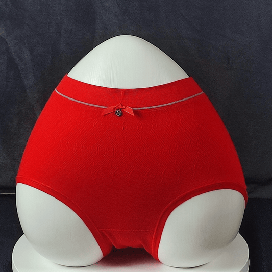 SoftPetal Panties (Crimson Desire) - High - Waist Panties - ComfyBliss