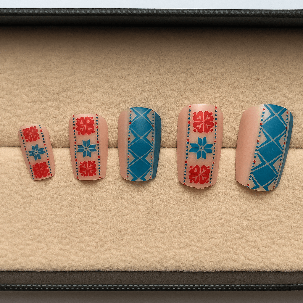 Tribal Grace – Press - On Nail Set - Accessories - ComfyBliss