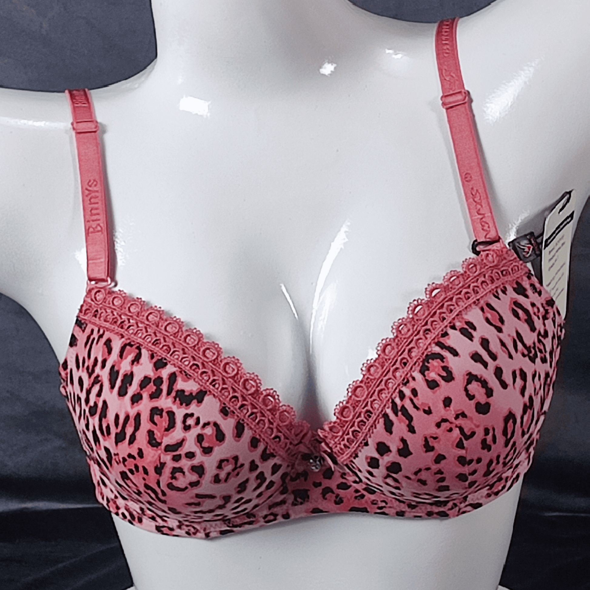 Wild Whisper Padded Bra (Pink Whisper) - Bra - ComfyBliss